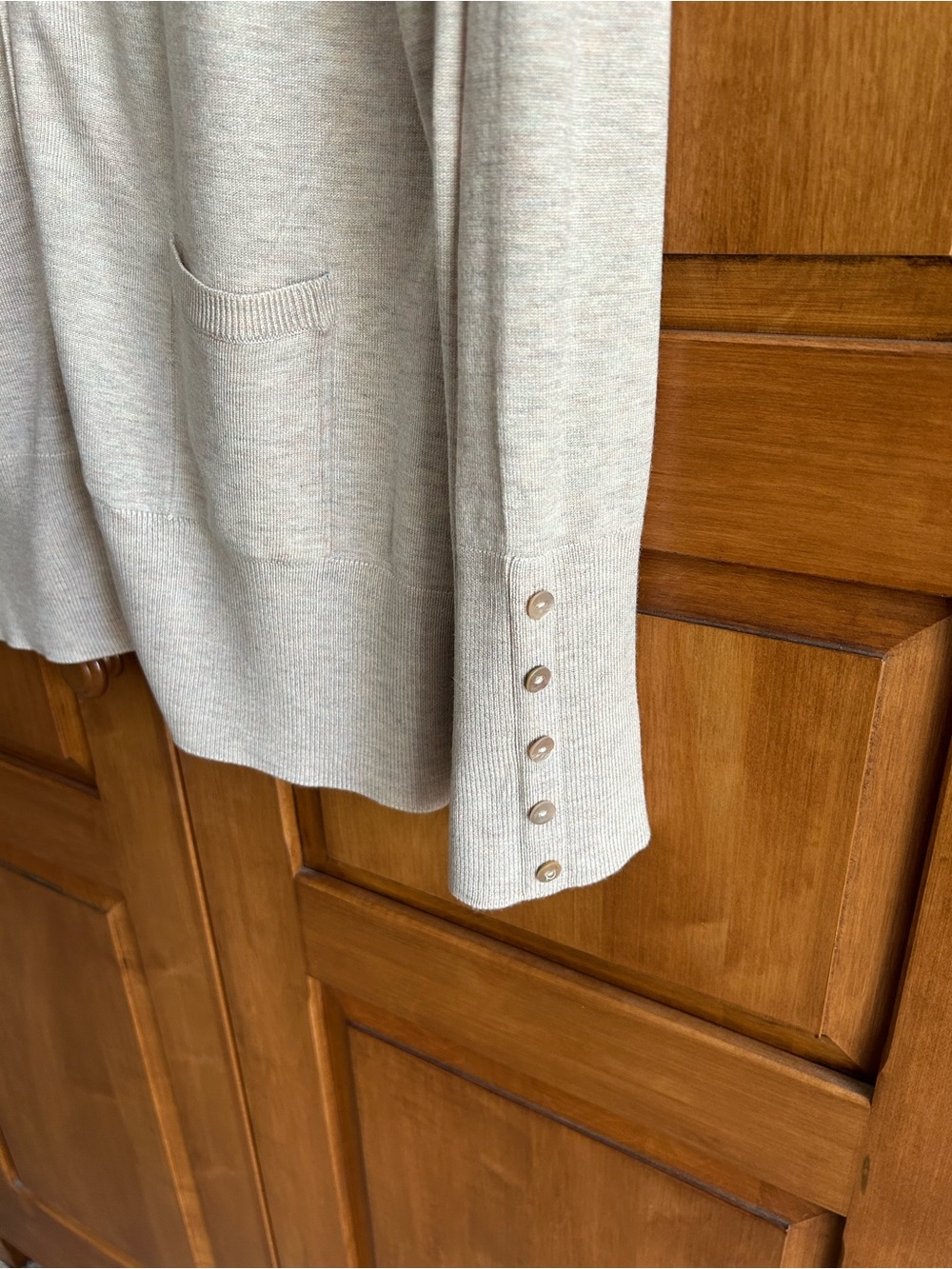 Grace Elements Tan button-up Cardigan Size L - Picture 3 of 6